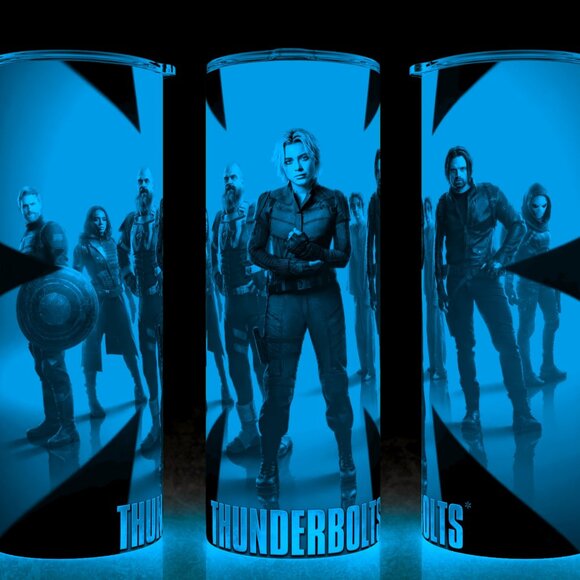 Glow in the Dark Thunderbolts * Comic Book Superhero Movie Cup Mug Tumbler 20oz - Picture 1 of 4